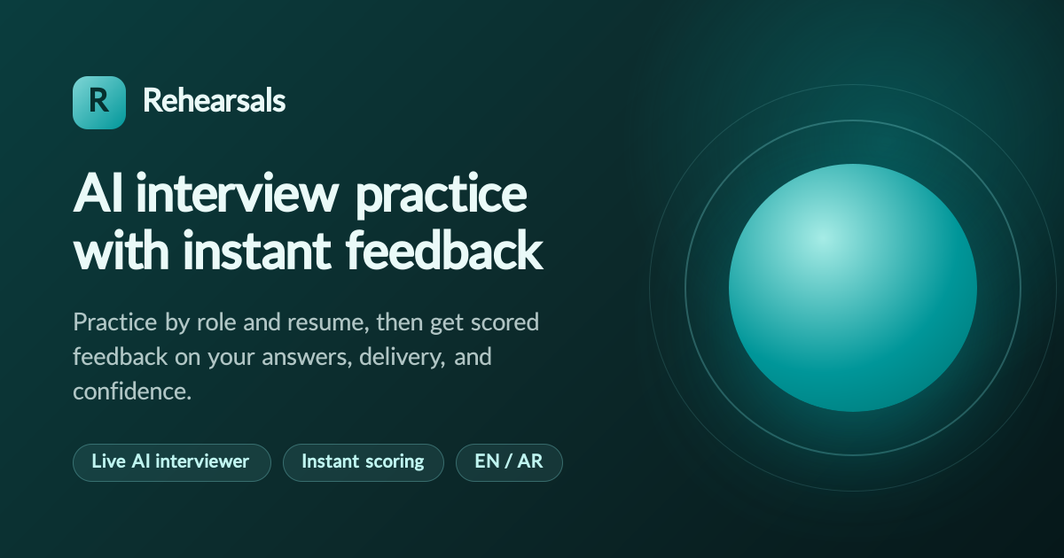 Rehearsals — AI Interview Practice with Instant Feedback